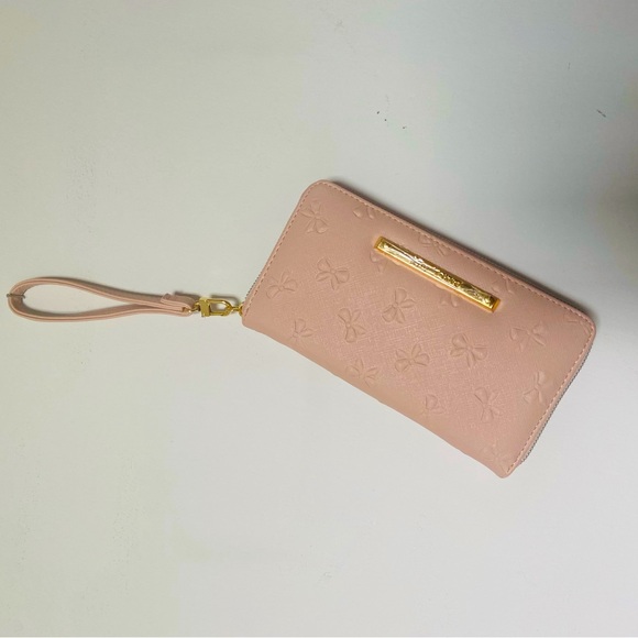BETSEY JOHNSON Pink-ribbon Long Wallet - Picture 2 of 6